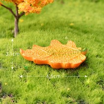 다람쥐 입상 미니어처 소나무 콘 홈 장식 카와이 액세서리 책상 정원 5 개, [09] leaf I, [02] 5pcs