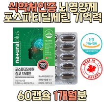 기억력 인지력 뇌영양제 포스파티딜세린 브레인 징코 인지력개선 식약처인증 60대 70대 80대 90대 두뇌 PS 포스타딜세린 은행잎추출물 뇌건강 뇌에좋은 추천 할아버지 할머니 예방 노화