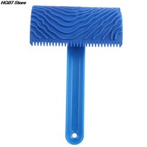 1pc 모조 나무 Graining 패턴 벽 질감 예술 DIY 브러시 그림 도구 고무 곡물 그림 도구 홈 인테리어