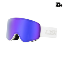 스키 고글 스노우 보드 안경 마그네틱 이중 레이어 김서림 방지 UV400, Purple white binding, 기타, 기본