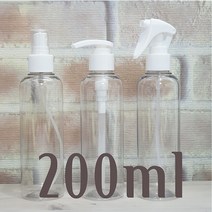 200ml 투명용기스프레이 펌프용기 분무기 소독제, 200ml미니분무기