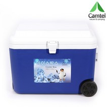 Camtel 바퀴형 아이스박스 60리터 2칼라, 아이스박스(60L)-그레이