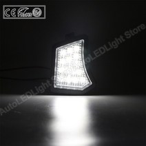 2pcs LED 아래 미러 웅덩이 빛 환영 램프 볼 보 V40 V50 C30 C70 S40 S60 S80 V70 XC70 XC90 재규어 XJ XF XKXKR XE, [1] 2pcs white