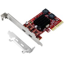 PCI Express to 2X USB 3.1 GEN2 타입 C 10Gbps 포트 카드 윈도우 7 8.1 10 11 (32/64) 및 맥 OS 10.9 10.10 10.