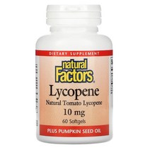 네츄럴 펙터스 Natural Factors 라이코펜 10mg 소프트젤 60정 US 직배송, 제품상세정보참조, 상세참조