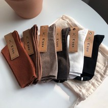 데일리 무지 골지 여성양말 17 color
