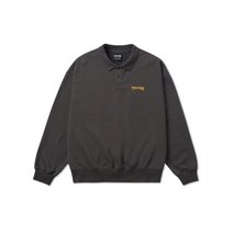 THRASHER 럭비 오버핏 셔츠 챠콜