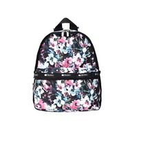 레스포색 LeSportsac Sweet Petals 기본 백팩/배낭 스타일 7812/색상 E457 로맨틱 모던 수채화에서 영감을 받은 꽃무늬 라즈베리 네이비 아쿠아 & 화