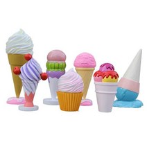 디저트 장식 아이스크림 조각 전시 인테리어 모형, 옐로우 모델 (옵션 사진참조)