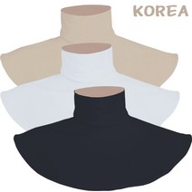 골프목토시 여름 목 쿨토시 스카프 목폴라, 와이드 쿨목토시 화이트
