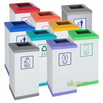 [태태몰] 피라밋형스틸휴지통50스틸몸통+ABS뚜껑 WL-2815 휴지통 휴지 쓰레기통 +&9060, 쿠팡 빨강 캔병류