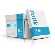 한국제지 밀크 복사용지 A4용지 80g 복사지 BOX (2500매)