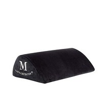 마리나 데코레이션 오피스 발걸이 언더 데스크 - 퓨어 프리미엄 메모리 폼 미끄럼 방지 바닥 발걸이 쿠션 벨벳 눈물방울 곡선 디자인 블랙 컬러