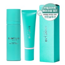 세인트랩073 민트 래스팅 세트, 1세트, 브릴리언트 메이크업 픽서  100ml + 센텔라 아우라 선크림 50ml