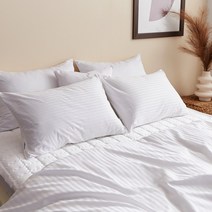 바운티풀 특급호텔침구 60수 면100% 베개커버 스트라이프 6컬러