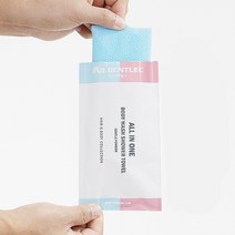 미스터젠틀씨 올인원 바디워시 샤워타올 여행 캠핑 골프 헬스 수영, 체리블라썸2팩(14매)