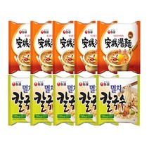 농심 안성탕면 멀티(5입) 1팩 + 멸치칼국수 총10봉, 10개