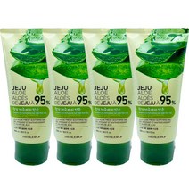 더페이스샵 신선한 제주 알로에 수딩젤 튜브형 300ml 4개, 상세페이지 참조