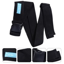 노인 어린이를위한 5cm 휠체어 벨트 무릎 스트랩 아기 의자 안전 벨트, 검은색