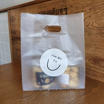nice day 선물 스마일 손잡이 비닐 봉투쇼핑백 50P 2종, 50개