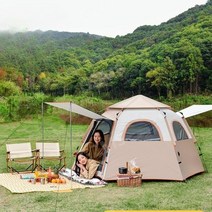 원터치육각텐트 캠핑 돔 모기장 5-6인용 스크린, 3-4인용 육각텐트