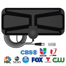 위성안테나 지상파 안태나 차량용 수신기 TV 안테나 4K 37DBI HD TV DTV 박스 디지털 3600 마일 EU 플러그, 01 25DBI