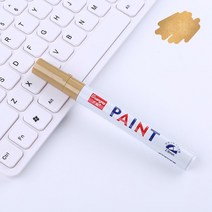 편리한차량도색 자동차 휠 타이어 유성 페인팅 마크 펜 방수 자동 페인트 펜 고무 트레드 CD 금속 영구 마커 셀프차량도색, 02 금