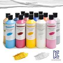 아크릴물감 대용량 500ml 24색, 레드
