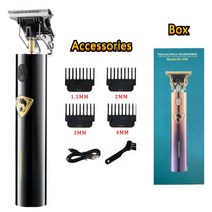 Feel good haircut machine for beard mirror hair clipper hairdresser original t9 machine 전문 남자 빗 퍼스널, 검은 색