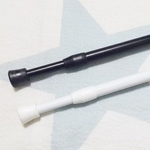 드림아트 (못 없이 설치하는) 지름 15mm 압축봉 (45cm~180cm 6종), 화이트