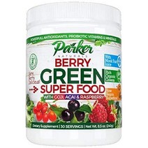 [미국직구] Parker Naturals non_gmo Vegan 유산균 베리 그린 슈퍼푸드 240gram 1Pack, 수량, 상세참조