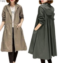 TANC 봄가을 여성 트렌치코트 자켓 코트 바람막이 빅사이즈