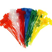 250 PC 7colors 나일론 케이블 마커 넥타이 셀프 잠금 코드 쓰기 이더넷 와이어 ZIP 마크 태그 나일론 전원 표시 라벨, 하나, 보여진 바와 같이