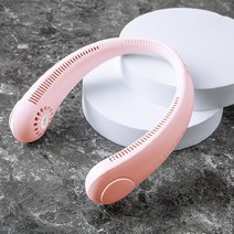 액센 F52 날개없는 무선 넥밴드 선풍기 목풍기 핸즈프리 휴대용 사무실 작업용 충전, Black|CHINA