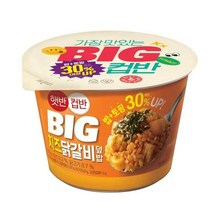 CJ더마켓 탕비실 업소용 식당용 PC방 탑티어 햇반컵반 BIG치즈닭갈비덮밥 간편식 컵밥 국밥 냉동밥 솥밥 점심 도시락 313G, 17개