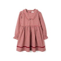 [페리미츠] 여아버건디체크원피스 버건디 (P2132O691_50)_NC대전유성점