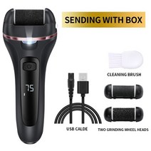 발바닥각질제거 굳은살제거 발뒤꿈치갈라짐 각질 제거 Electric Grinding Pedicure Tools Foot Sandpaper File for Heels Professio, [02] White10