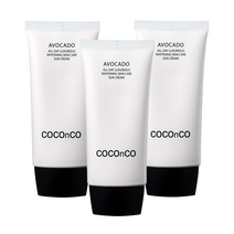 국내유통 코코앤코 아보카도 화이트닝 광채 선크림 50ml, 3개