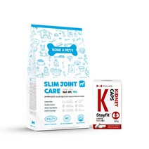 본아페티 강아지 체중조절 관절 쓸개골 관리용 사료 1KG+애견 신장 영양제 60정