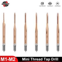 햄튼 머신 탭 HSS 6542 나사 TiCN 코팅 드릴 메트릭 핸드 툴 M1 M11 M12, M1.1x0.25