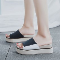 SAMARA 핏플랍샌들 플랫 샌들 웨지힐 블로퍼 뮬 슬리퍼ZZAQ 여자 슬리퍼