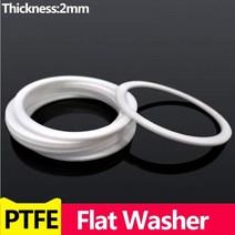 PTFE 플랫 와셔 플랜지 압력 지 수도관 조인트 개스킷 내경 3-55mm 스페이서 씰링 지용, 55x63x2(10pcs)