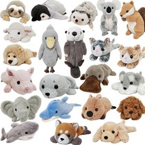 야생동물 봉제인형 필통 나무늘보 수달 해달 돼지 고슴도치 쿼카 상어 펭귄, 19.슈나우져