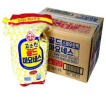 오뚜기 골드마요네스 스파우트팩 3.2kg 4개입 1박스 업소용 대용량, 4개