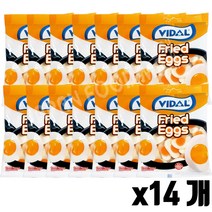 비달 프라이드에그모양 젤리 100g 14개