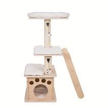 디작소 펫모닝 원목 캣타워 blr-2533 (방석 & 매트포함), 단품없음
