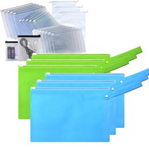 고주파 PVC 슬라이드 손잡이지퍼백 연두27x18cm 10장