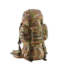 캐리비 여행가방 Platoon 70L 등산배낭 밀리터리 대형 백팩, 군장색(Auscam)