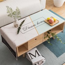 SKANDSALO 북유럽 스타일 패브릭 직사각형 거실 테이블 식탁보, 그린블랙, 50*160