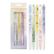 모나미 153 아로마 유성볼펜 0.5mm 5입 세트, 1개